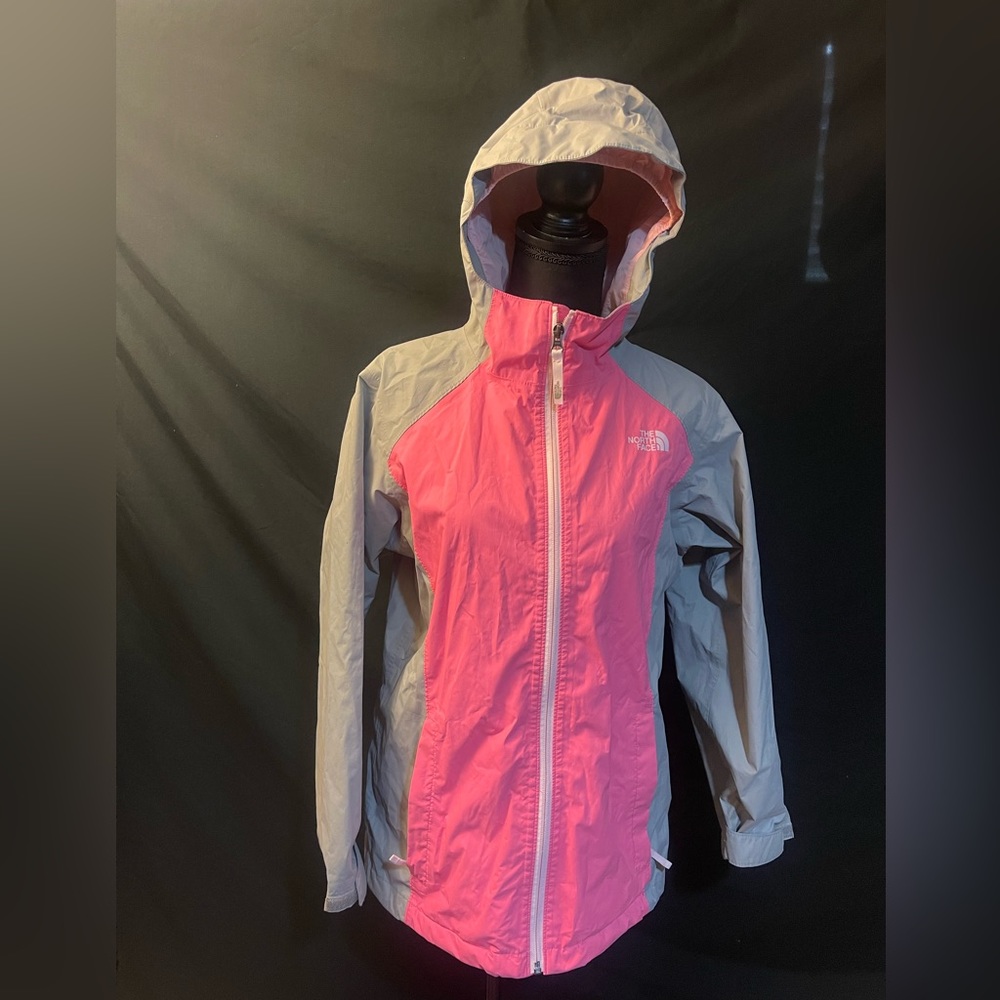 Pink and gray girls north face jacket